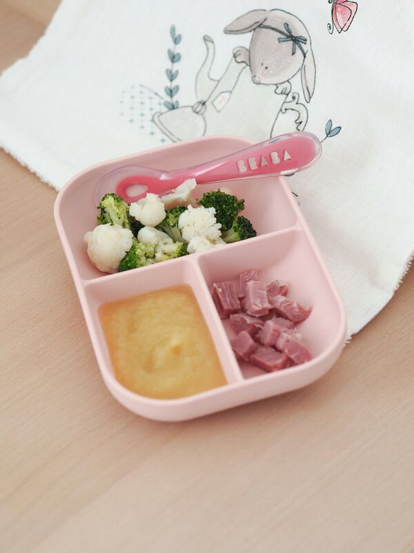 Silicone Suction Plate & Spoon - Pink