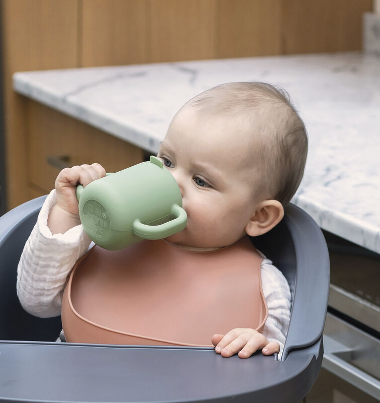 Silicone Learning Cup - Sage