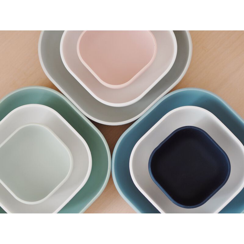 Silicone 3 Piece Nesting Bowl Set - Blue