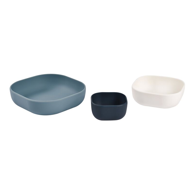 Silicone 3 Piece Nesting Bowl Set - Blue