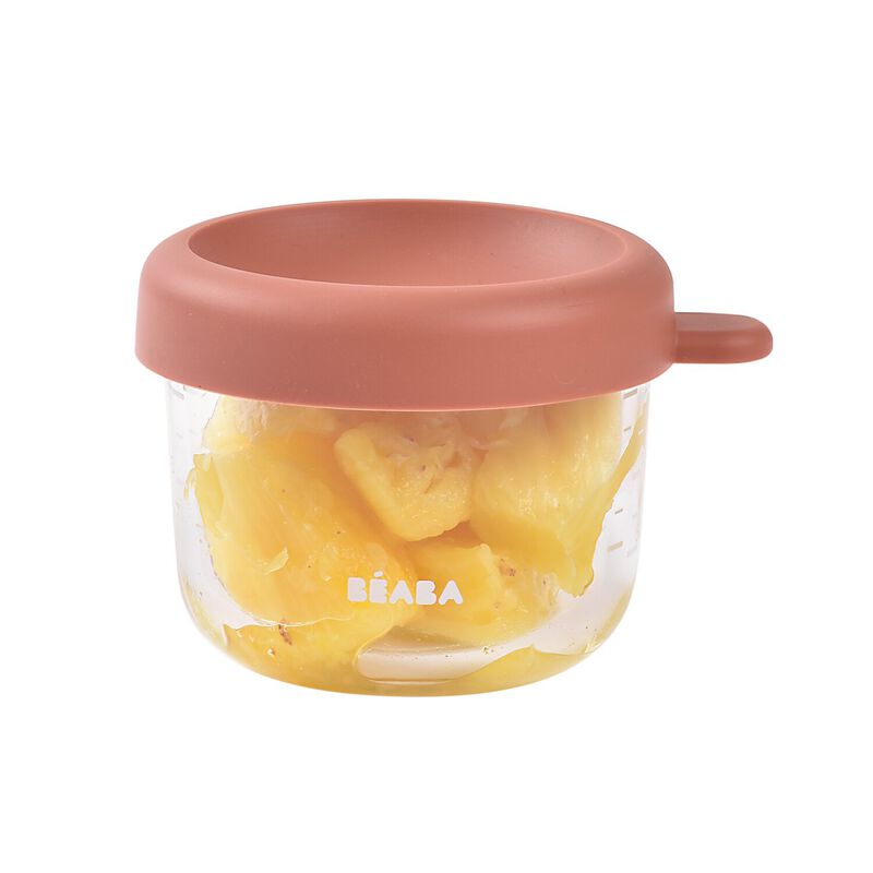 Conservative Glass Food Container - Terracotta - 150 ml