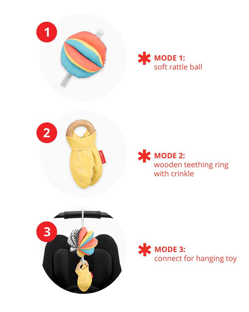 Discoverosity 3-In-1 Montessori-Inspired Stroller Toy
