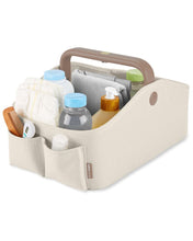 Load image into Gallery viewer, Nursery Style Light-Up Diaper Caddy - Oat
