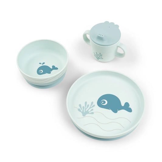 Foodie 3pc dinner set - Wally - Blue