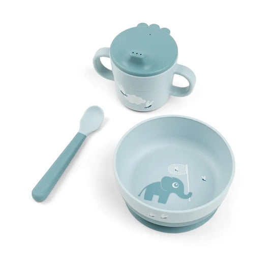 Foodie First Meal Set - 3 Pcs - Elphee - Blue