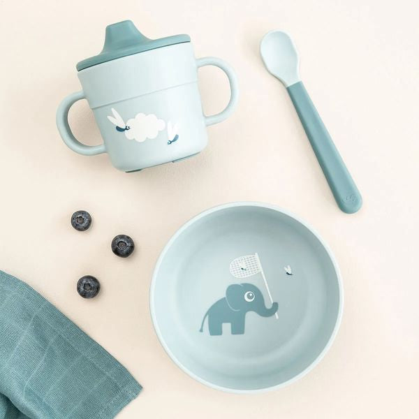 Foodie First Meal Set - 3 Pcs - Elphee - Blue