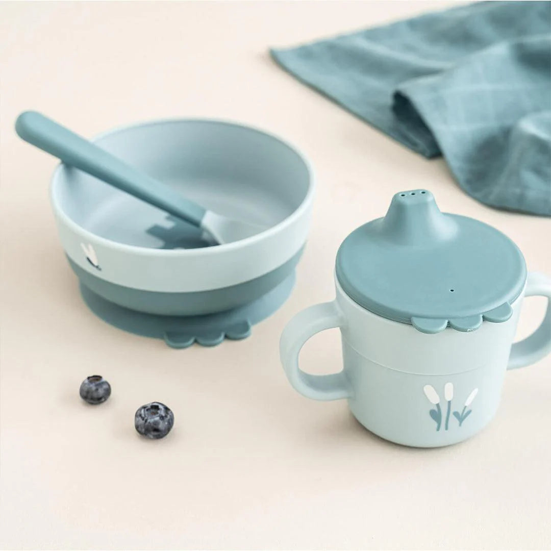 Foodie First Meal Set - 3 Pcs - Elphee - Blue