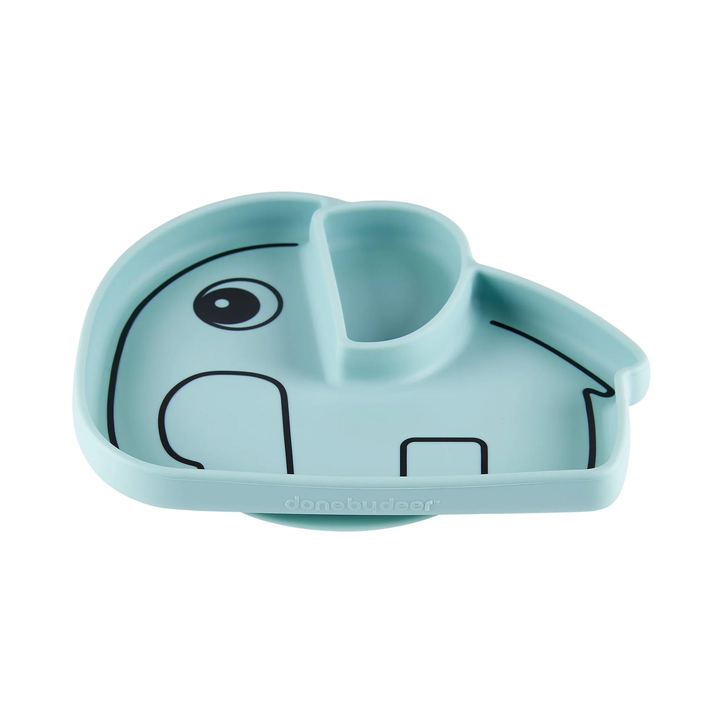 Silicone Stick & Stay plate - Elphee - Blue