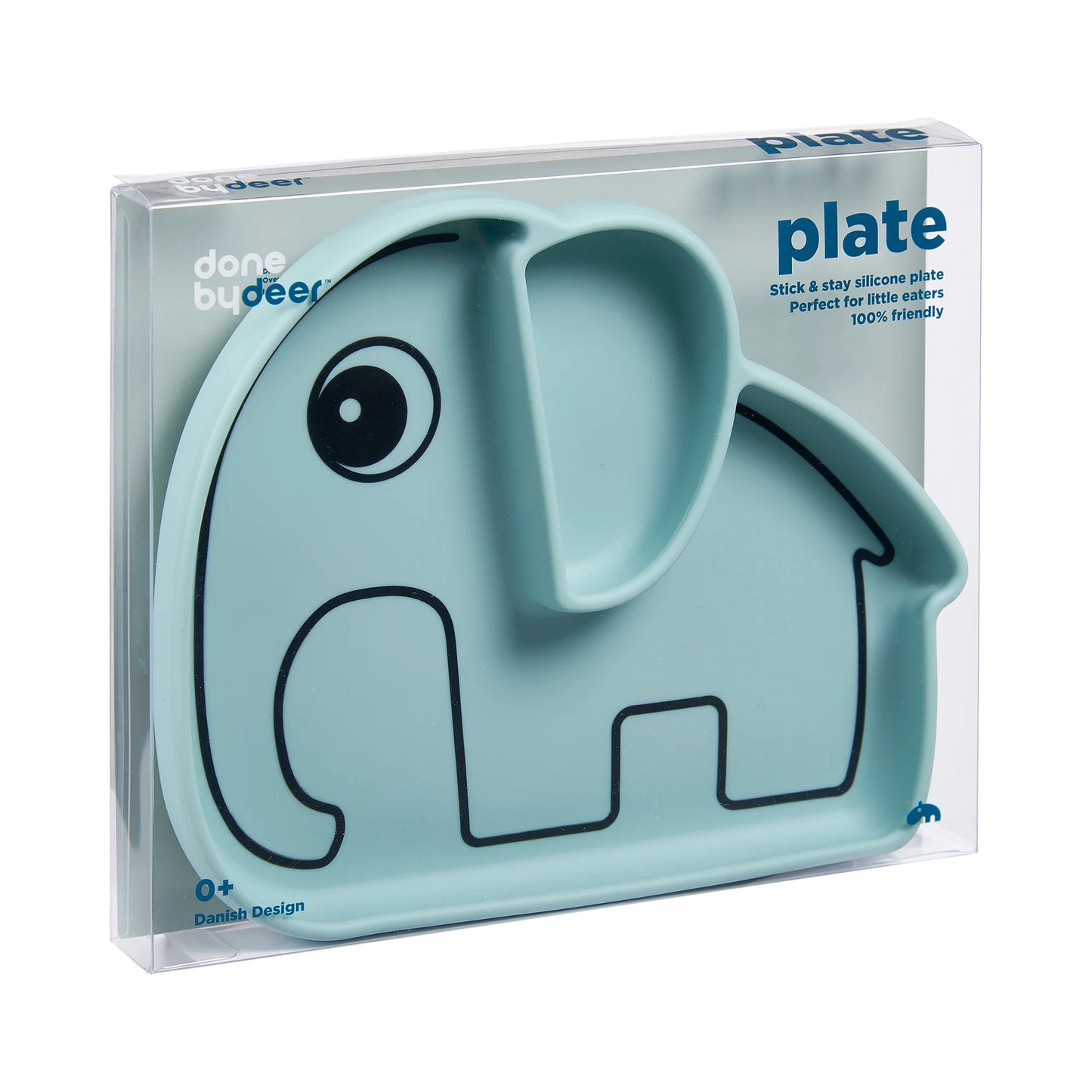 Silicone Stick & Stay plate - Elphee - Blue