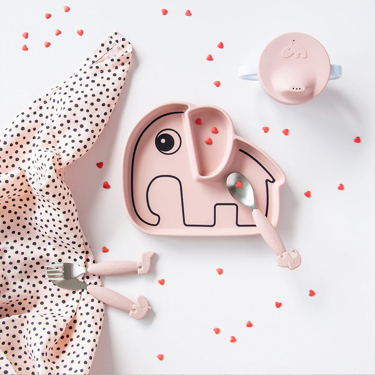 Silicone Stick & Stay plate - Elphee - Powder