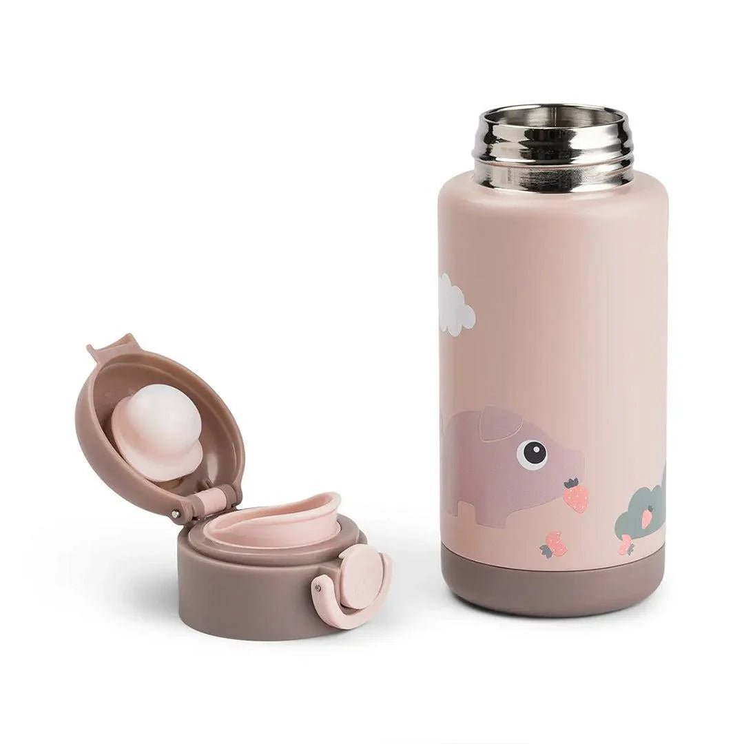 insulated bottle - tiny farm - powder - 340 ml