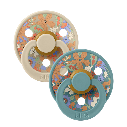 BIBS x LIBERTY Colour 2 Pack - Size 2 - Pack June Blossom - Vanilla Hush Mix
