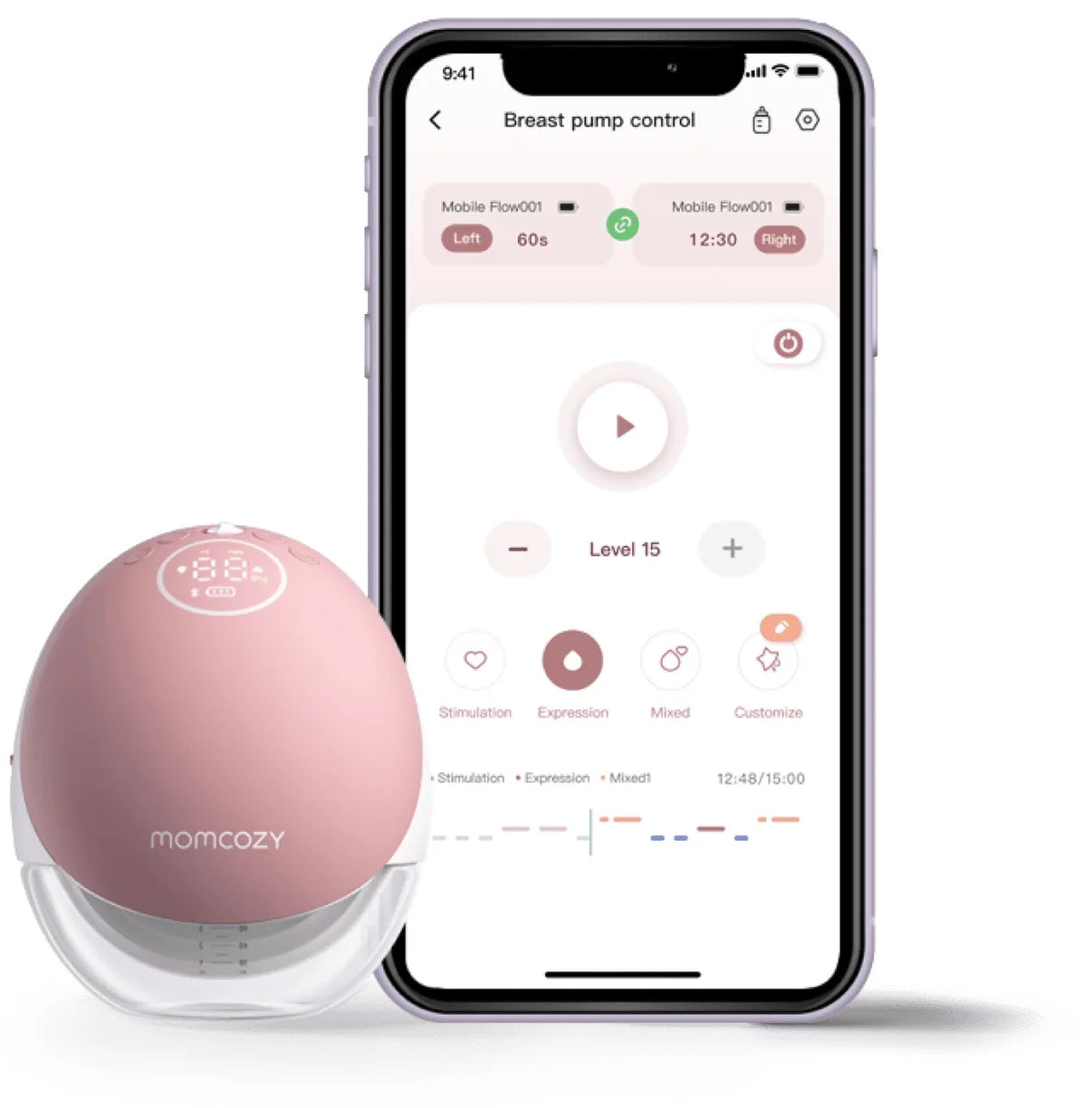 M9 Mobile Flow™ SMART Hands-Free Breast Pump - Single