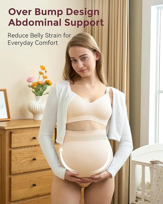 Maternity High Waist Soft Underwear - Large - 3 pc