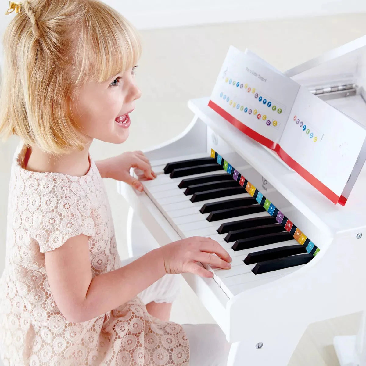 Deluxe White Grand Piano