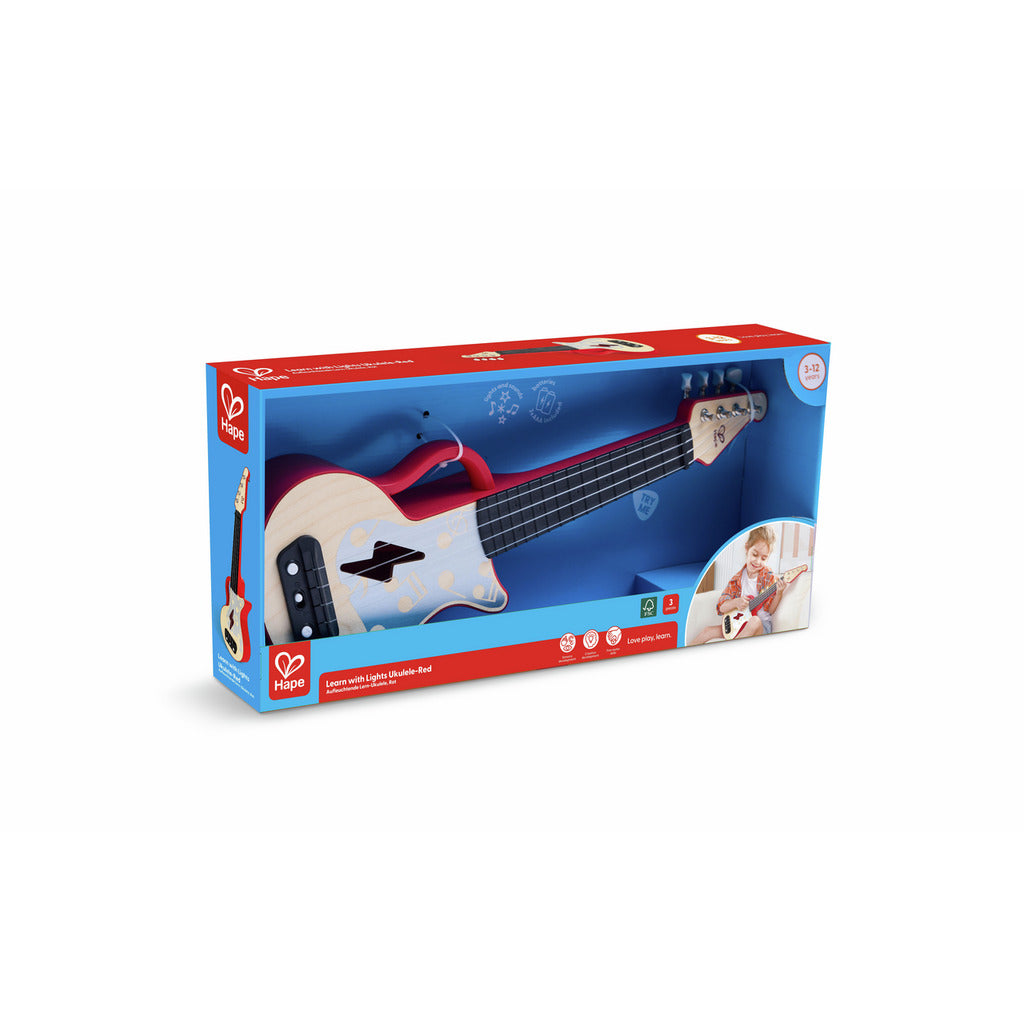 Learn with Lights Ukulele - Red