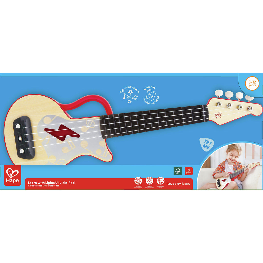 Learn with Lights Ukulele - Red