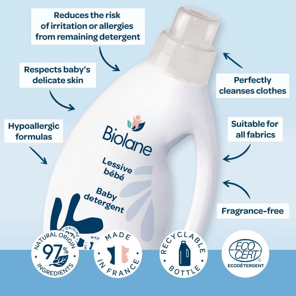 Natural Baby Clothes Detergent - Unscented - 750ml