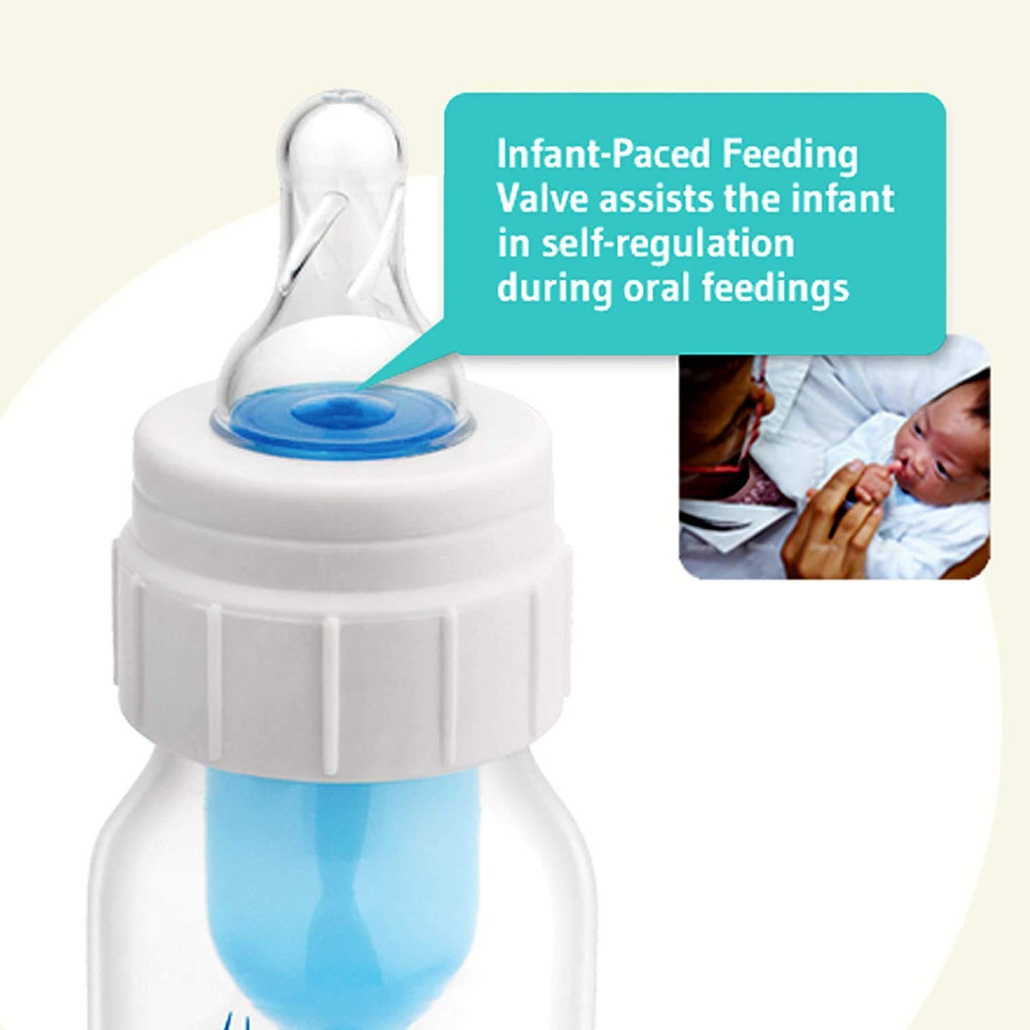 Specialty Feeding System - Narrow Bottle - 120ml | Level 1 Nipple + Valve