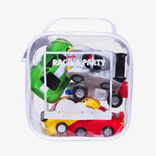 Load image into Gallery viewer, Race Car Party Squirtie Baby Bath Toy
