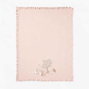 Garden Picnic Knit Baby Blanket