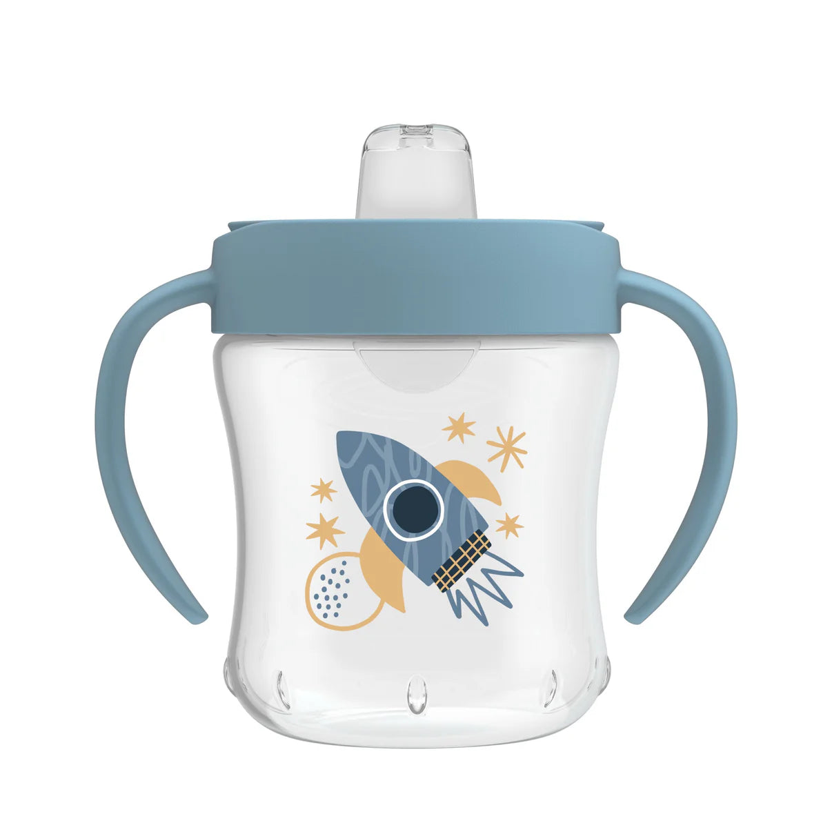 Soft-Spout Transition Cup with Handles - Rocket Ship 6m+ (180ml)