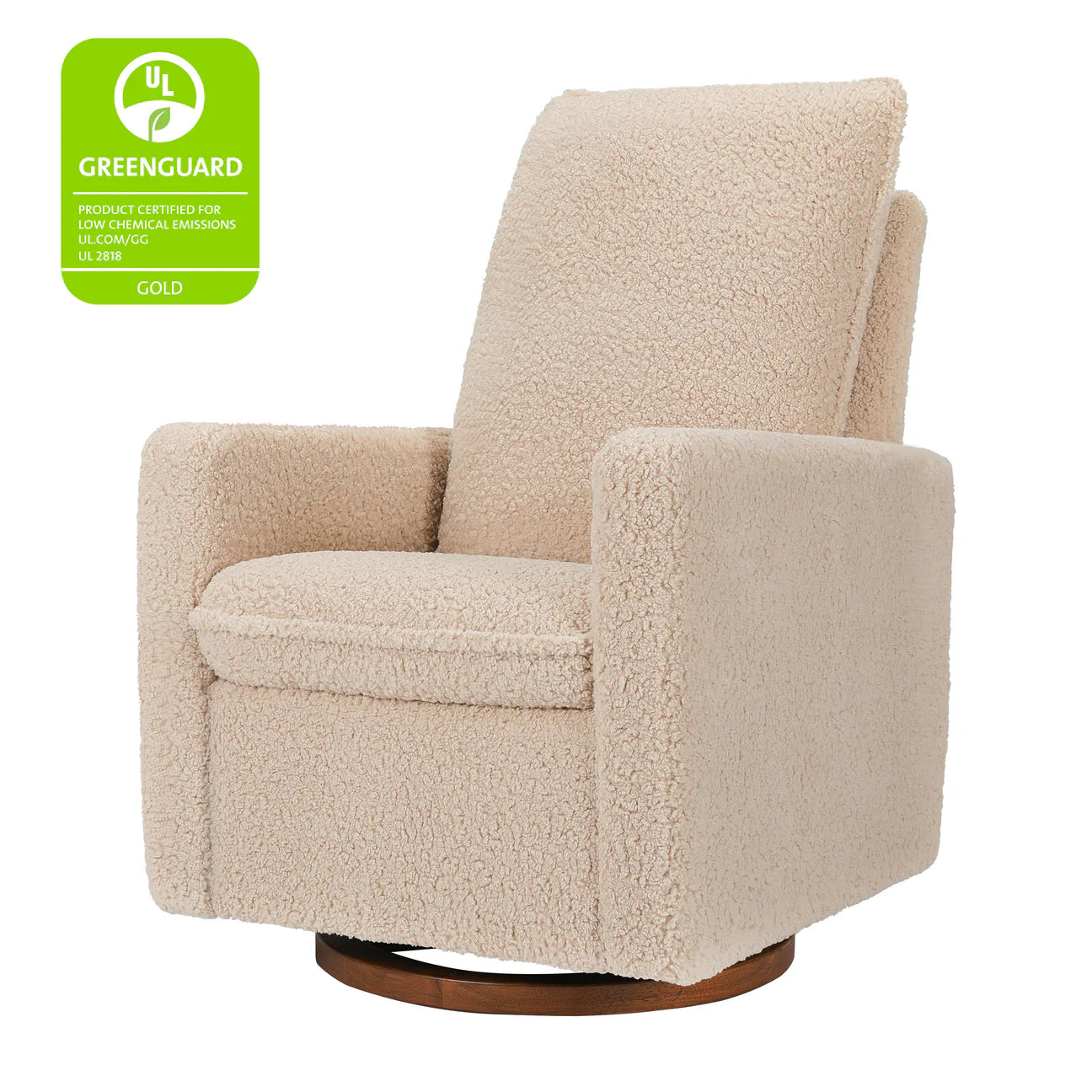 Pre-Order Cali Pillowback Swivel Glider in Shearling