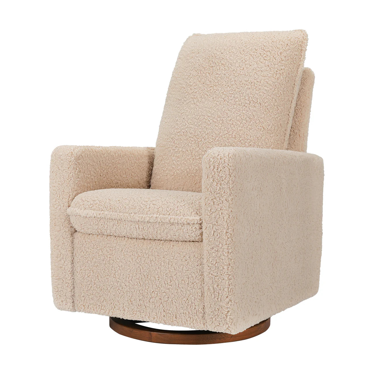 Pre-Order Cali Pillowback Swivel Glider in Shearling