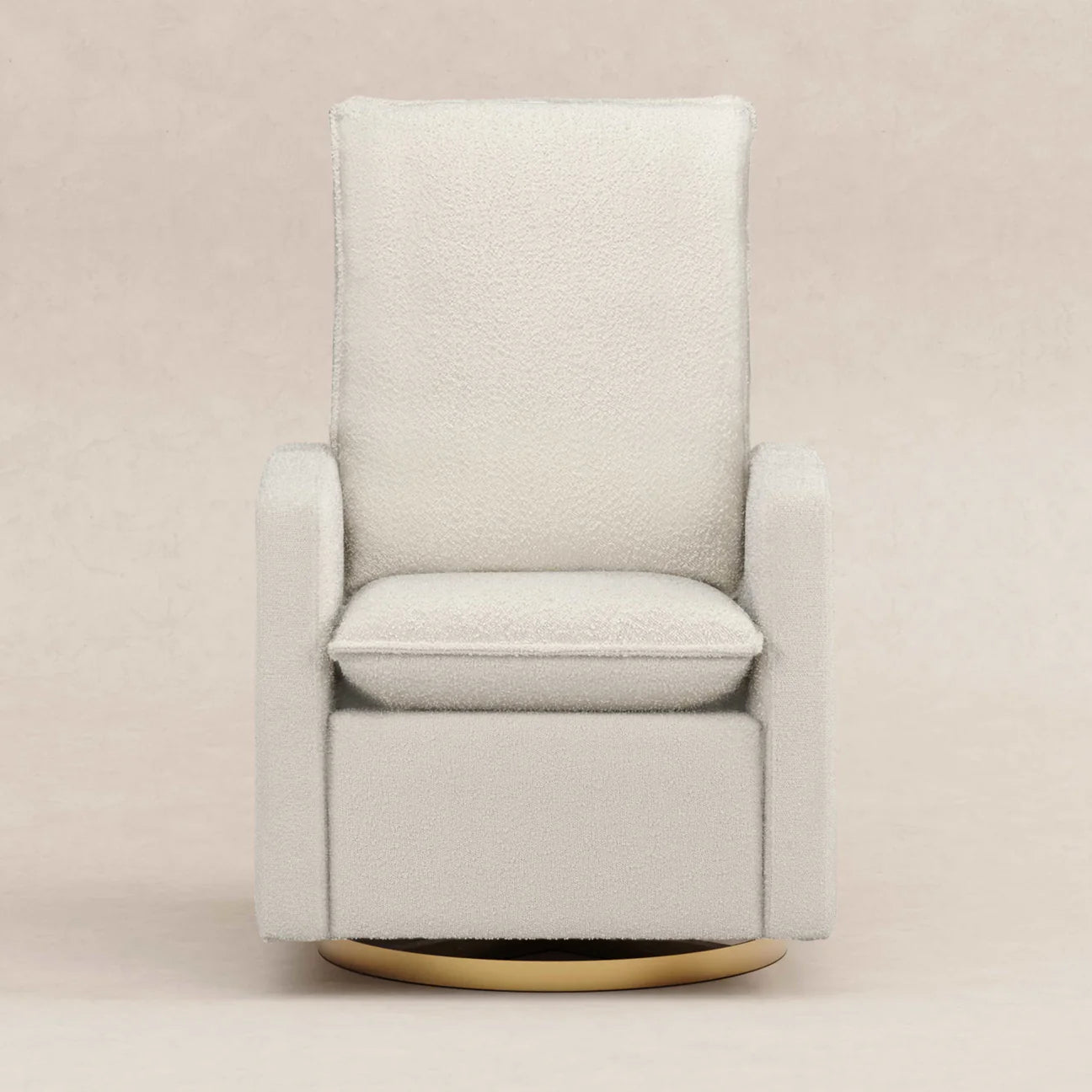 Pre-Order Cali Pillowback Swivel Glider in Boucle