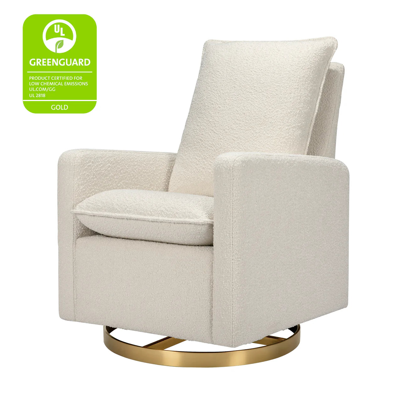 Pre-Order Cali Pillowback Swivel Glider in Boucle