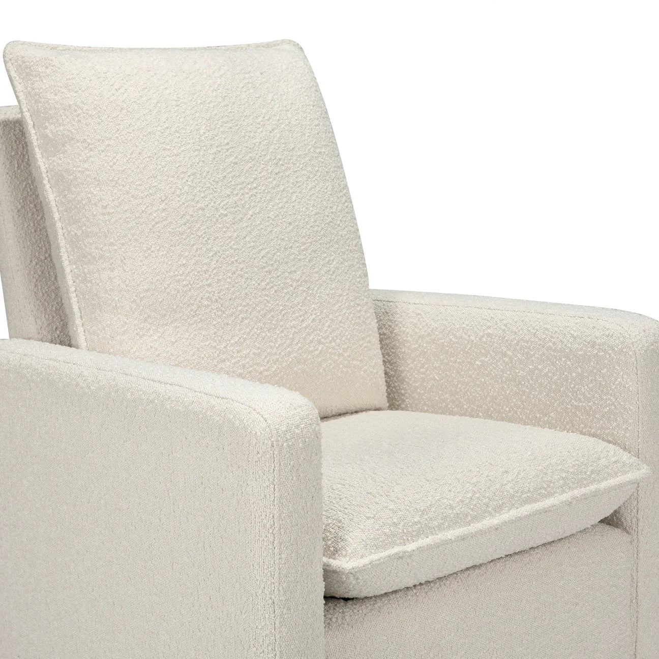 Pre-Order Cali Pillowback Swivel Glider in Boucle