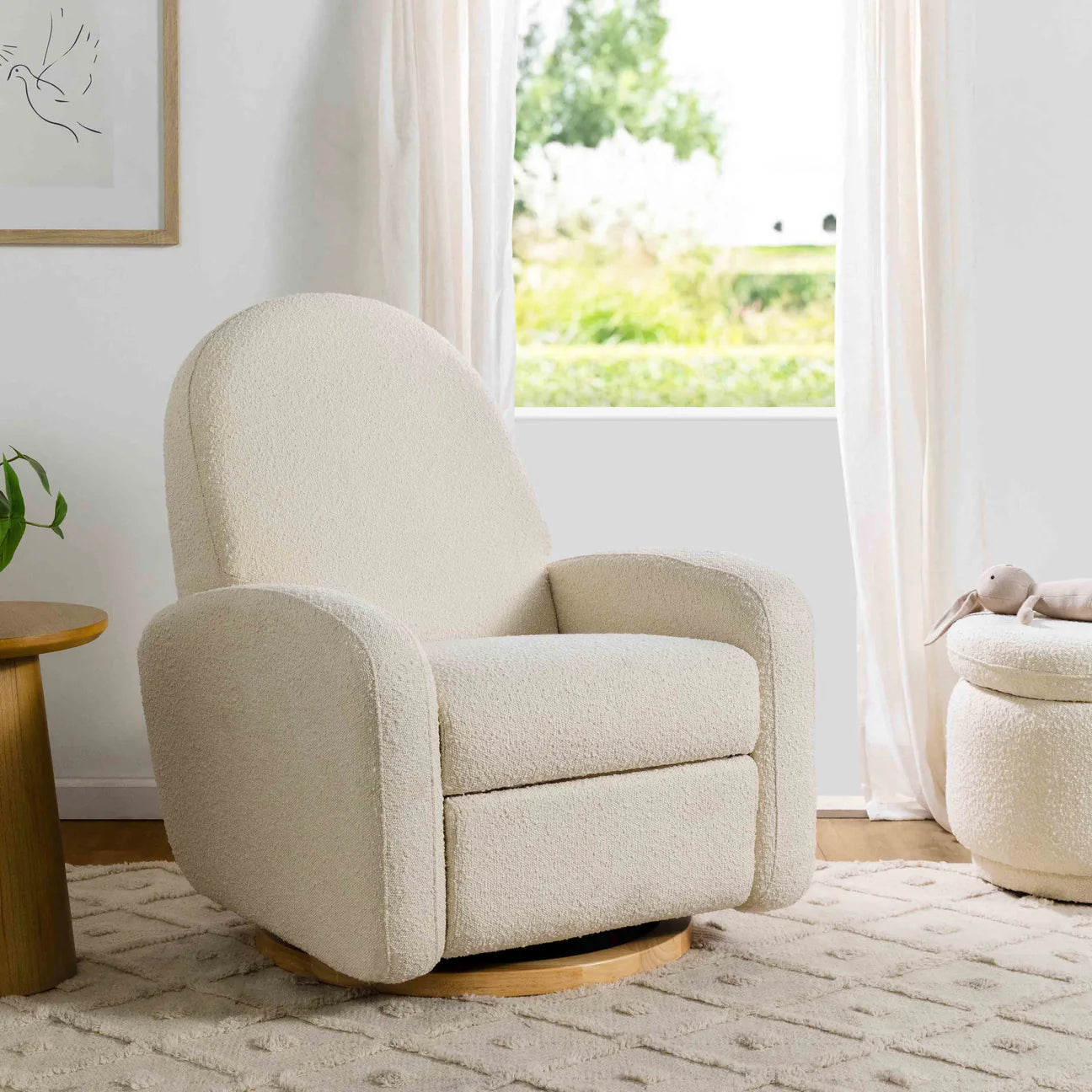 Pre-Order Nami Electronic Recliner and Swivel Glider Recliner in Boucle with USB port