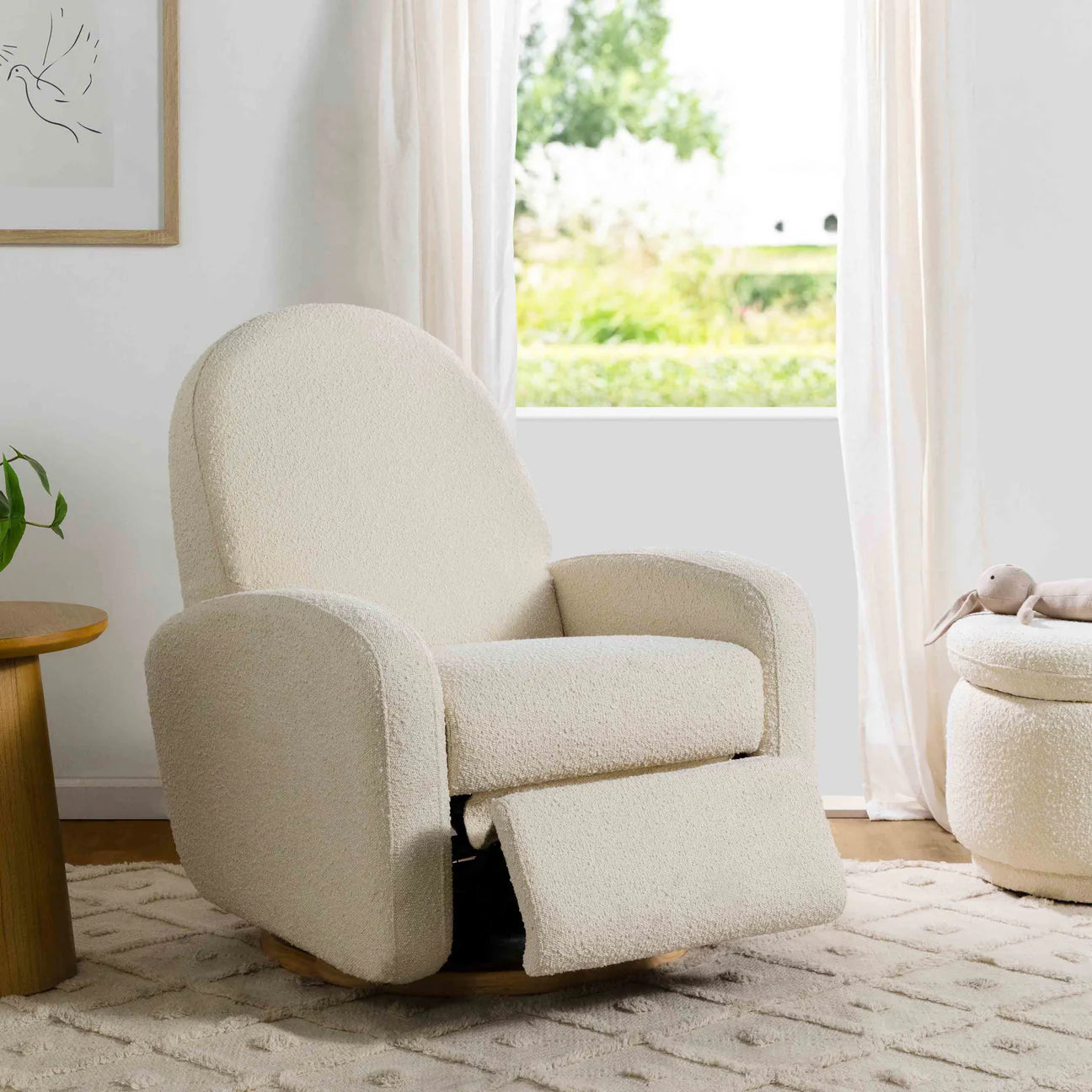 Pre-Order Nami Electronic Recliner and Swivel Glider Recliner in Boucle with USB port
