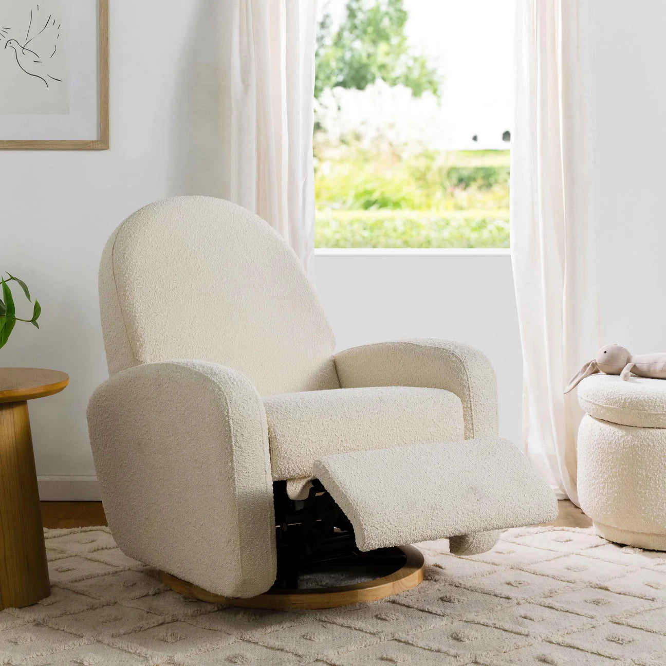 Pre-Order Nami Electronic Recliner and Swivel Glider Recliner in Boucle with USB port