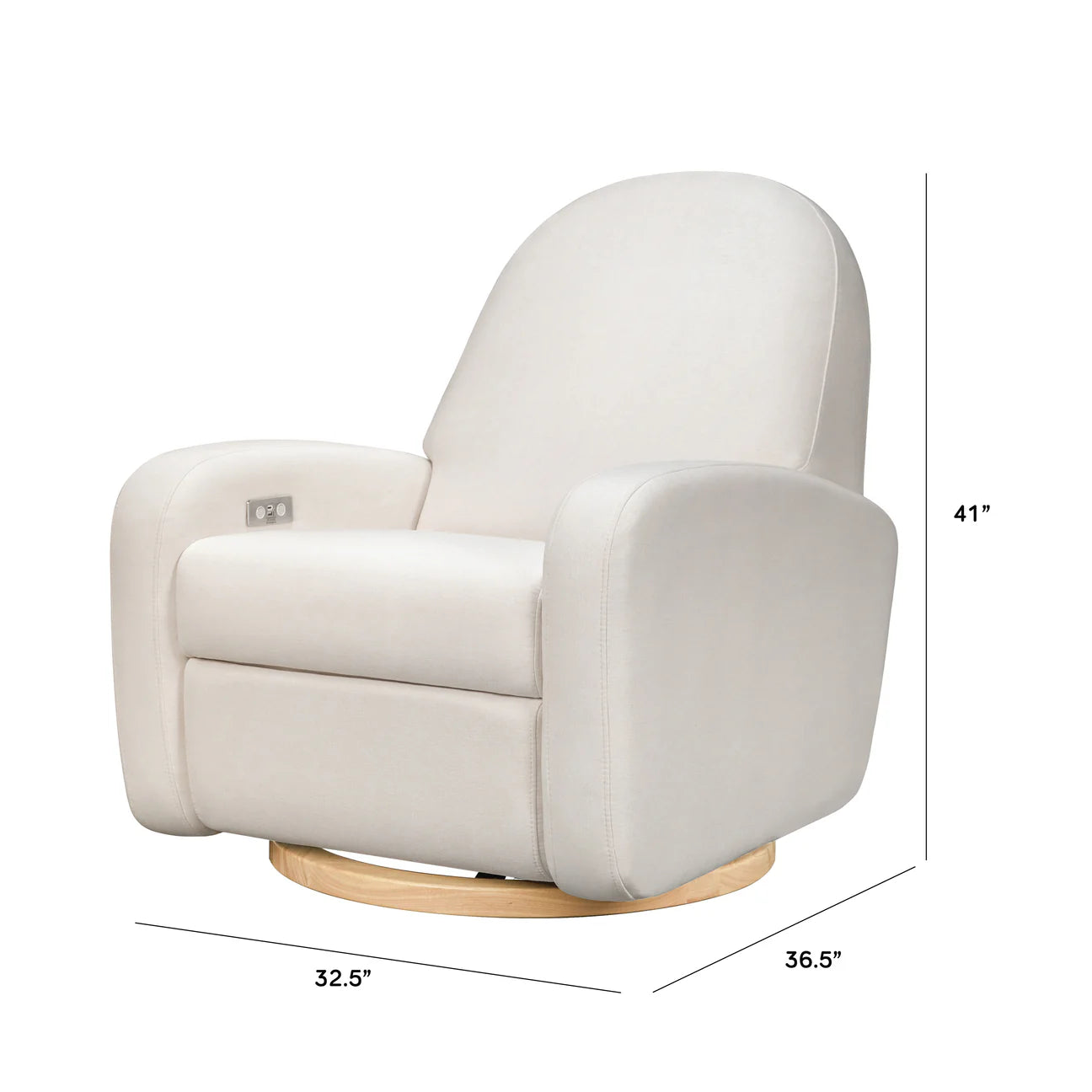 Pre-Order Nami Electronic Recliner and Swivel Glider Recliner in Eco-Performance Fabric with USB port | Water Repellent & Stain Resistant