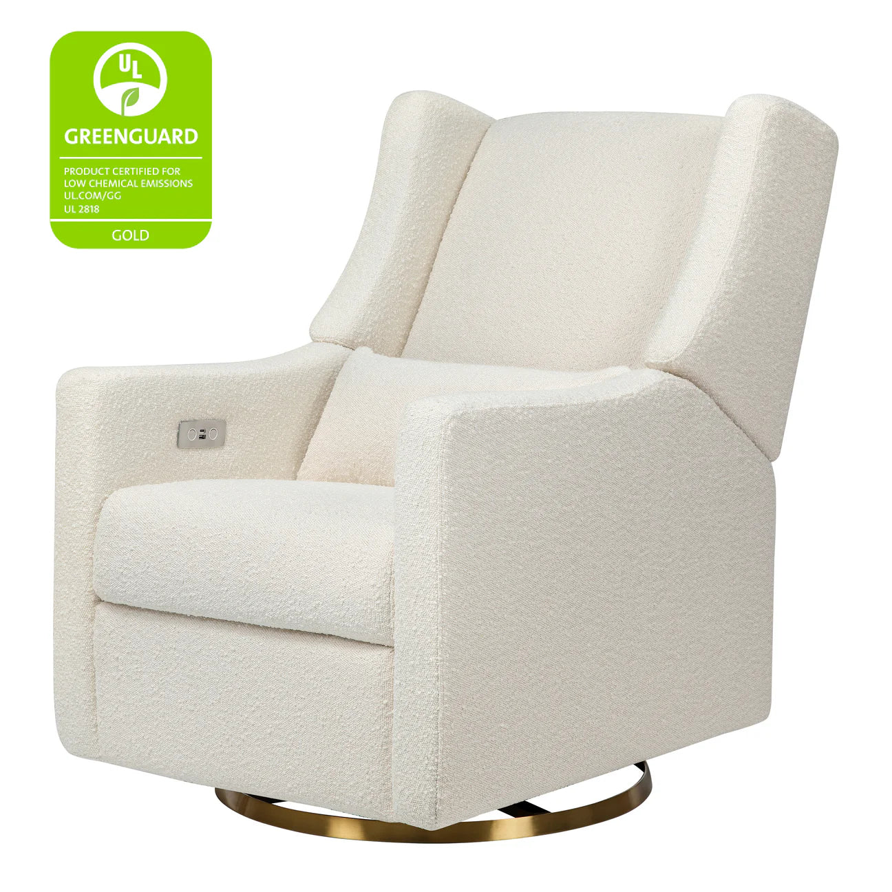 Pre-Order Kiwi Electronic Recliner and Swivel Glider in Boucle with USB port