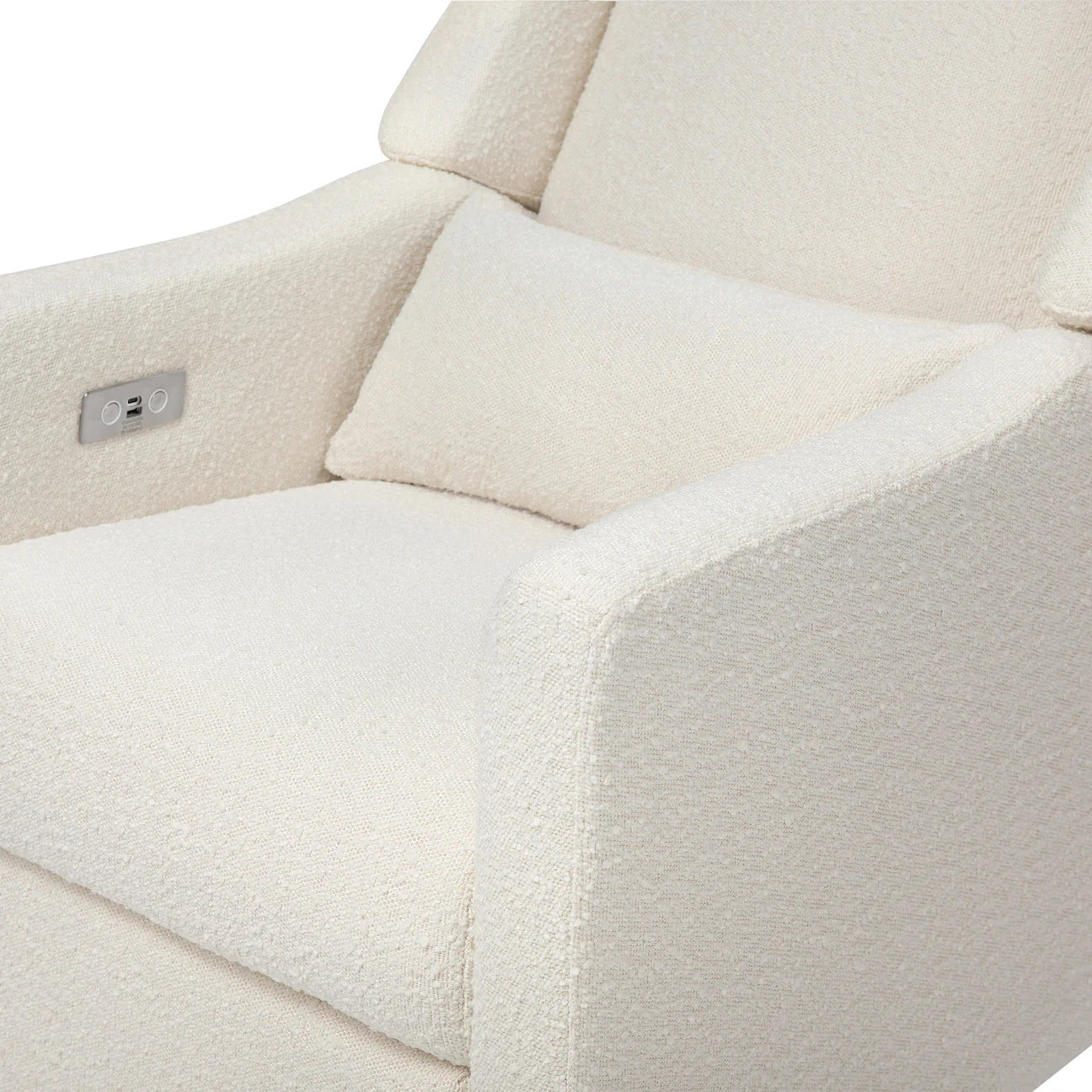 Pre-Order Kiwi Electronic Recliner and Swivel Glider in Boucle with USB port