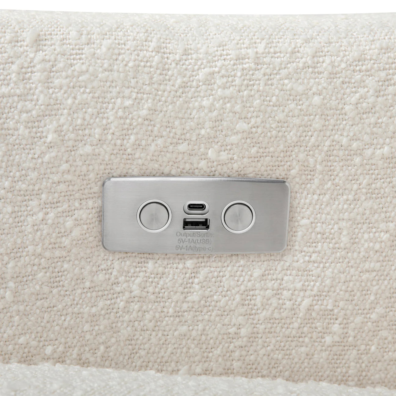 Pre-Order Kiwi Electronic Recliner and Swivel Glider in Boucle with USB port