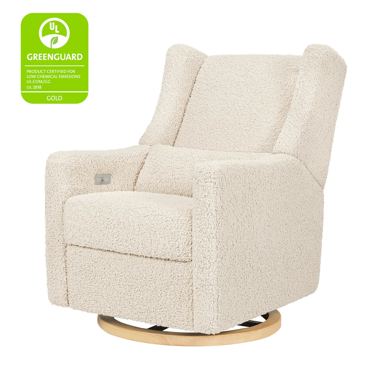 Pre-Order Kiwi Electronic Recliner and Swivel Glider in Teddy Loop with USB port - Teddy Loop