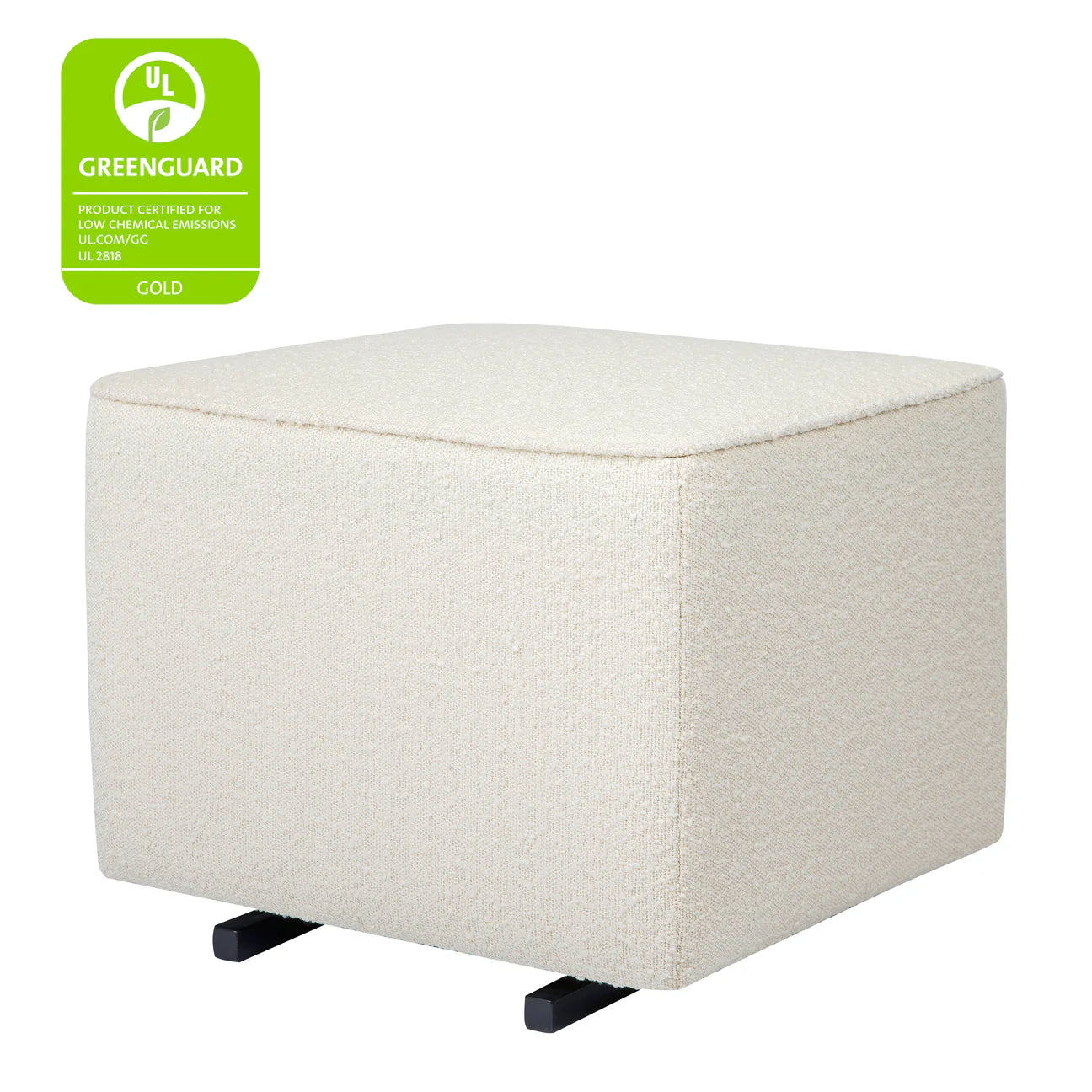 Pre-Order Kiwi Gliding Ottoman in Ivory Boucle