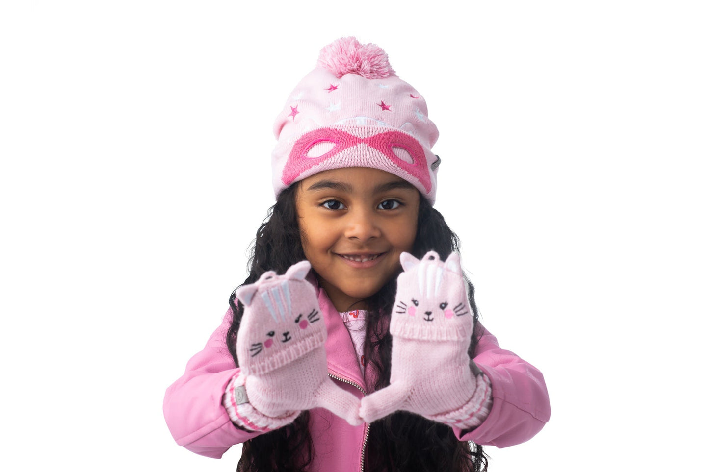 Kids Knitted Beanie - Cat (2-6y+)
