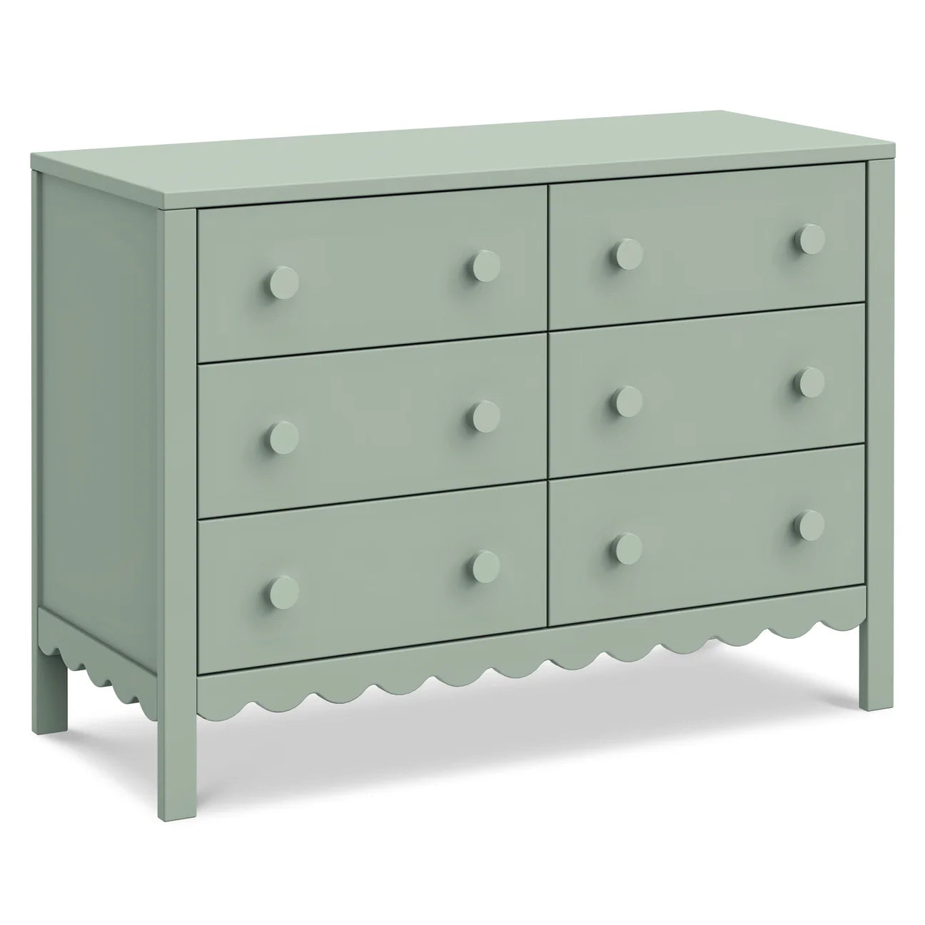 Pre-Order Sammy Scallop 6-Drawer Dresser Exclusive - Light Sage Peek A Boo Store Pre-Order Sammy Scallop 6-Drawer Dresser Exclusive - Light Sage Peek A Boo Store