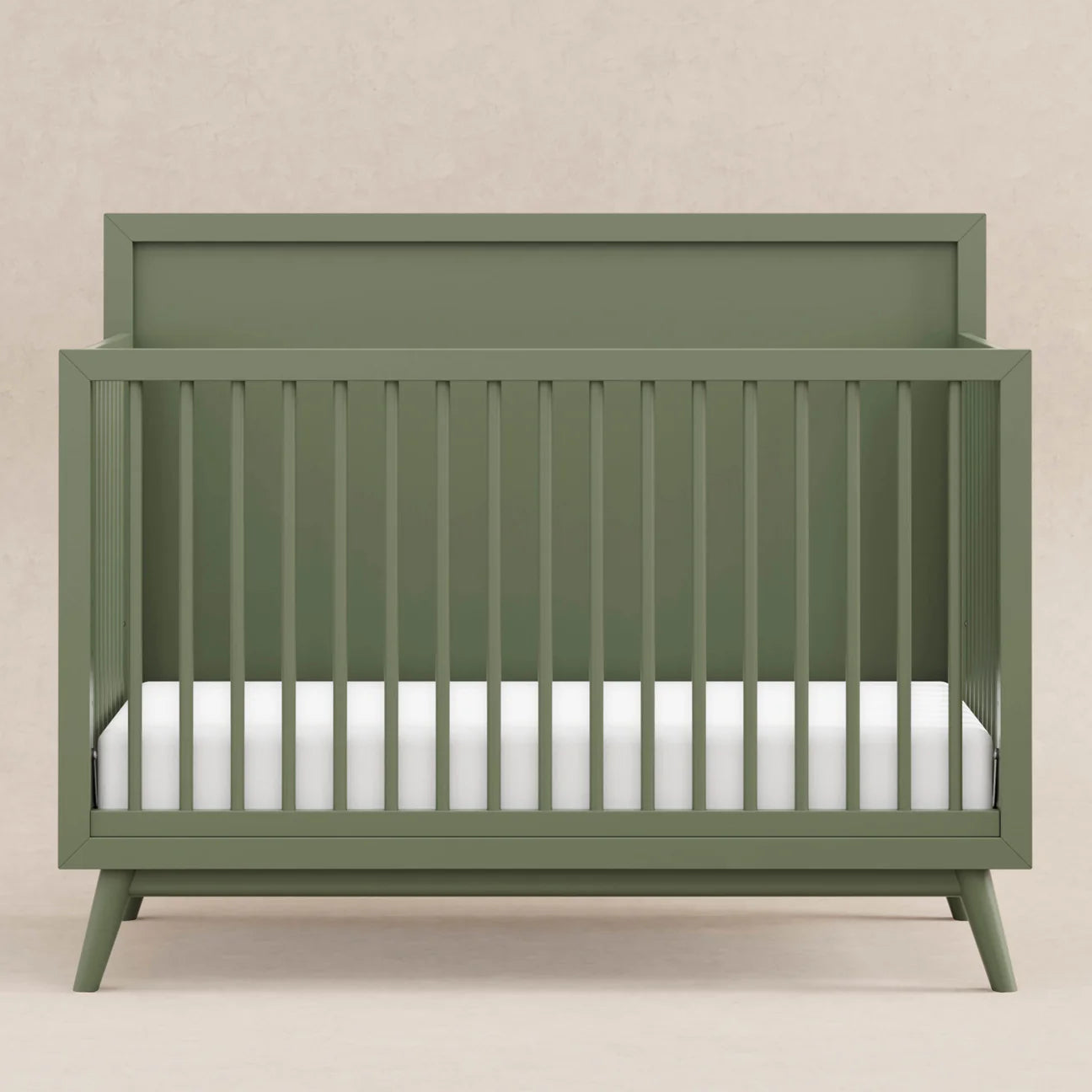Pre-Order Palma 4-in-1 Convertible Crib with Toddler Bed Conversion Kit - Olive