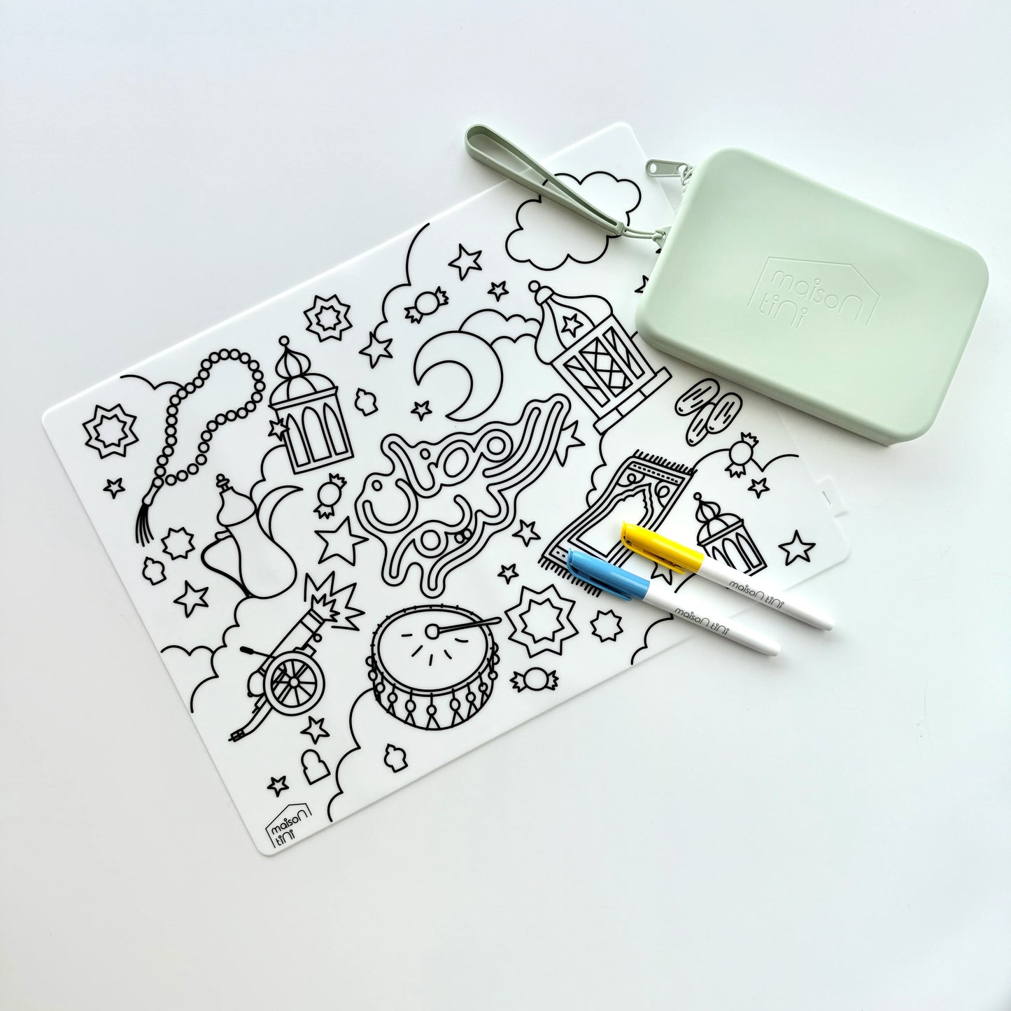 Kids Coloring Placemat - Ramadan