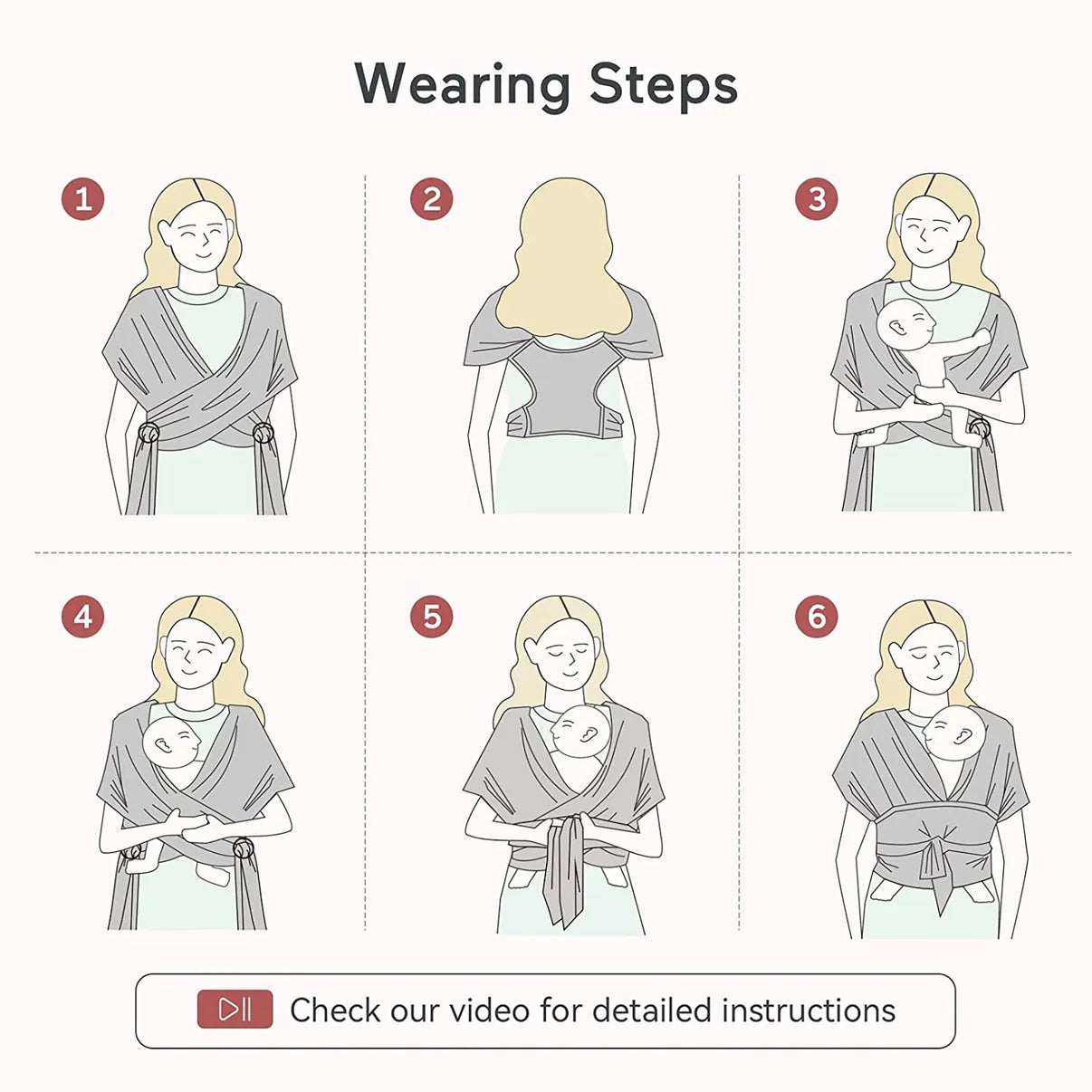 Baby Wrap Carrier - Air-Mesh