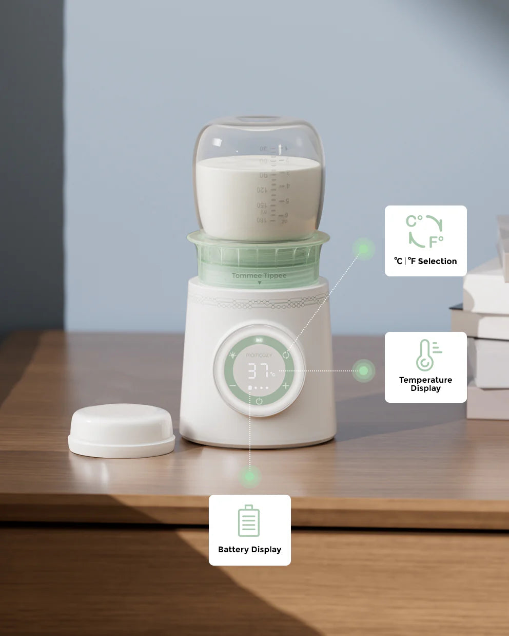 Cordless Portable Baby Bottle Warmer For Travel