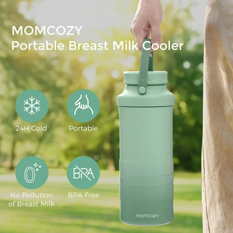 Portable Breast Milk Cooler - Green - 650 ml