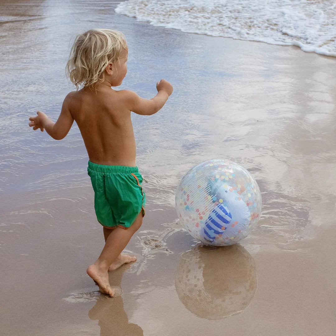 Inflatable Beach Ball - Sammy the Seagull Blue Stripe