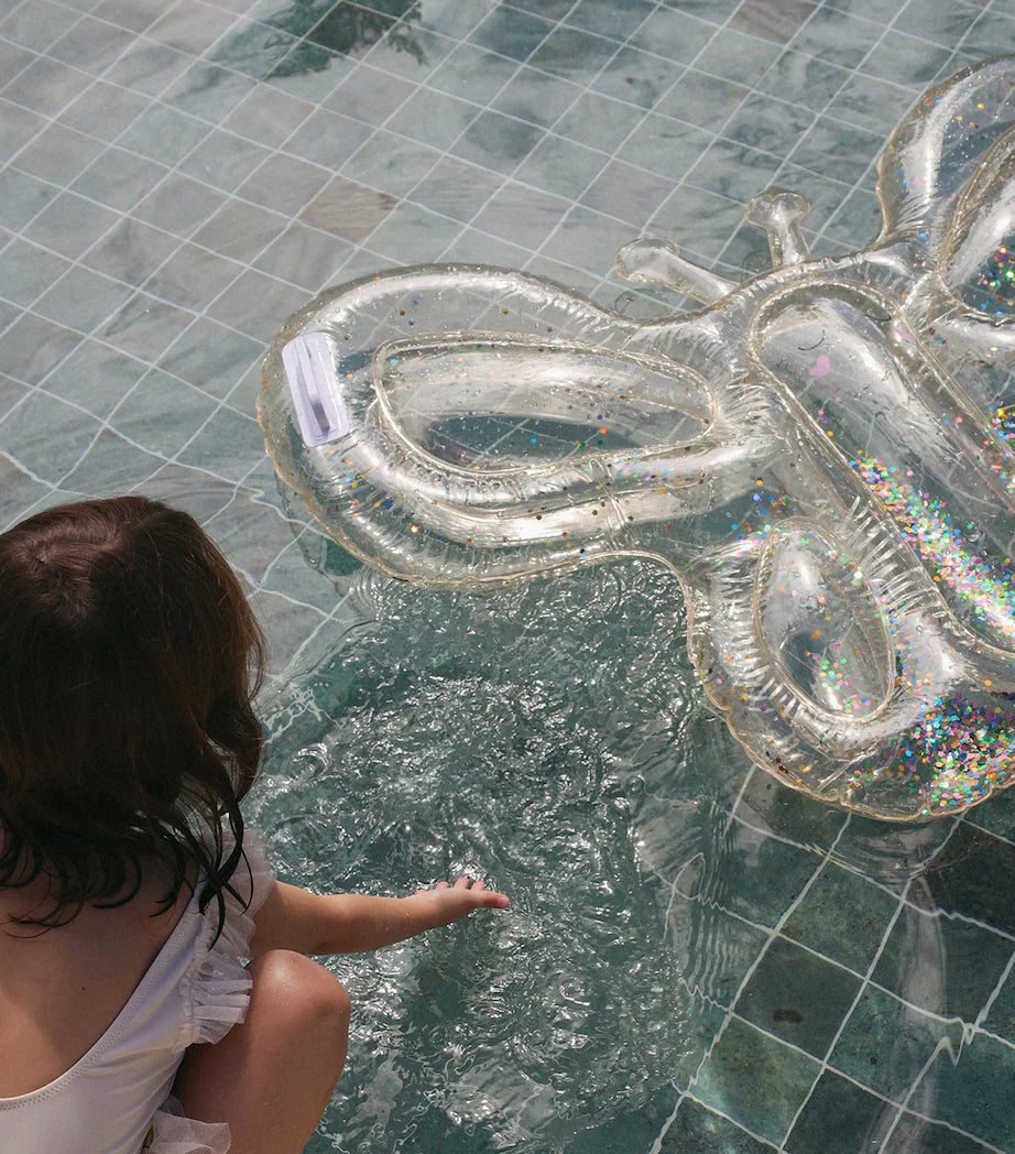 Lie-On Float - Butterfly Cotton Candy Glitter