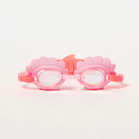Mini Swim Googles - Melody the Mermaid Neon Strawberry